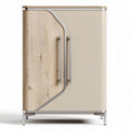 Wood and metal storage cabinet with modern design 50 x 40 x 80cm