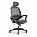 Mesh office chair with adjustable height and ergonomic design gray color 60 x 60 x 100cm
